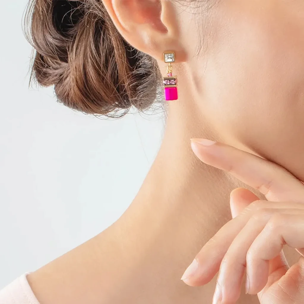 Серьги Coeur de Lion Pink-Gold 3038/21-0416