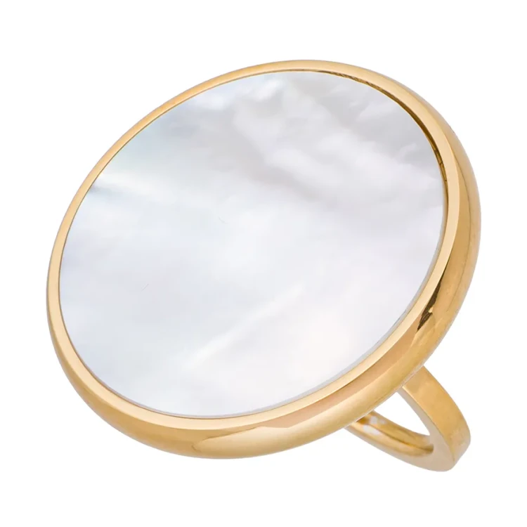 Кольцо Fiore Luna SHELL WHITE KR01734-3/8 BW/G