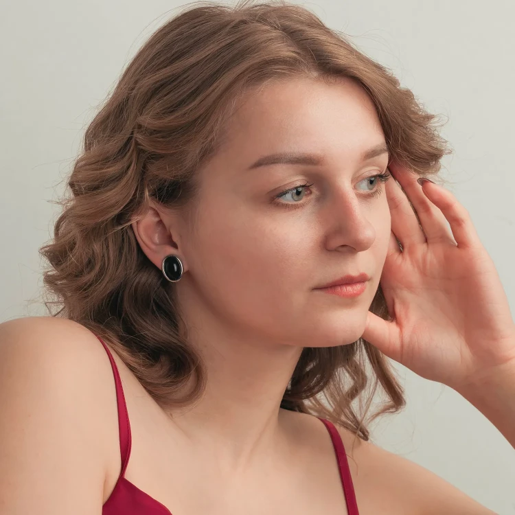 Серьги Possebon Agata Preto A0321.4 S