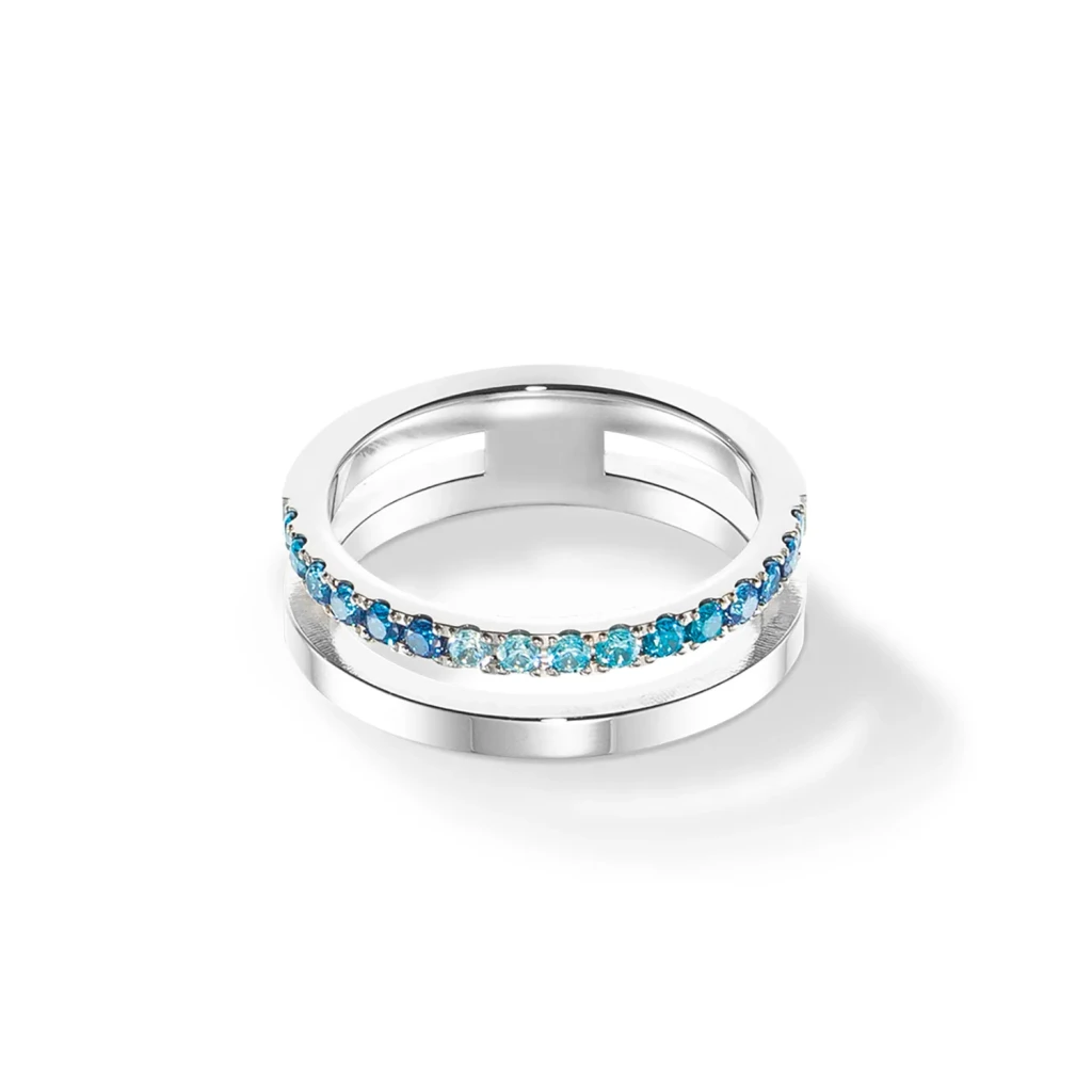 Кольцо Coeur de Lion Blue-Silver 0136/40-0717 60