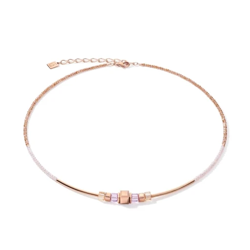 Колье Coeur de Lion Rose Gold Lilac 5042/10-0829