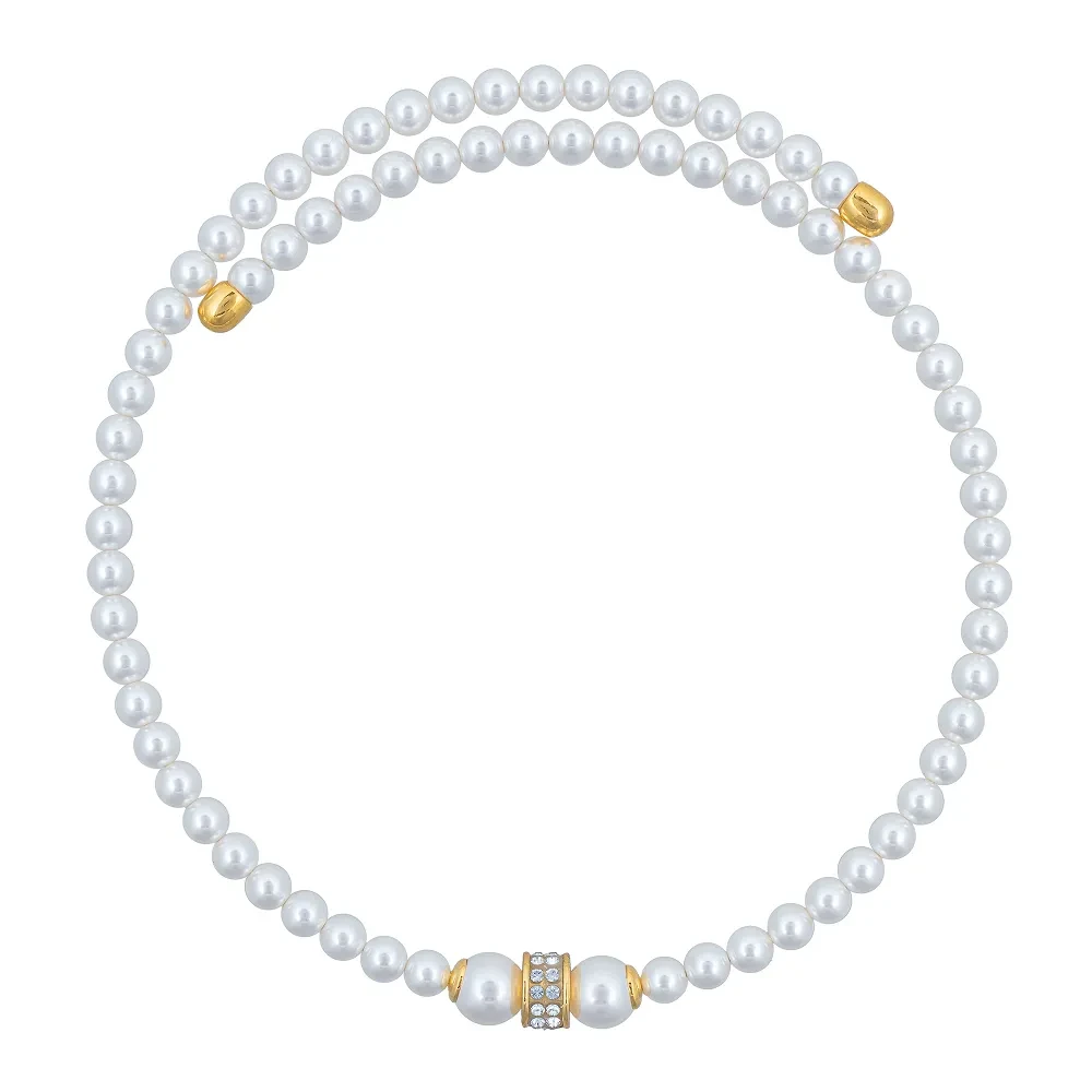 Колье Fiore Luna Cylinder Crystal B2409PE-N02.2 BW/G