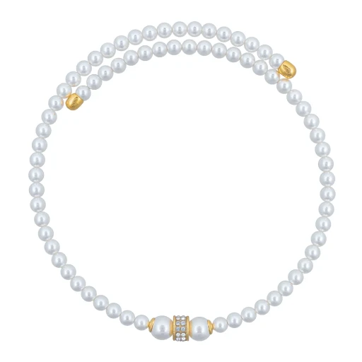 Колье Fiore Luna Cylinder Crystal B2409PE-N02.2 BW/G