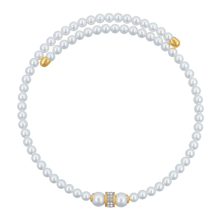 Колье Fiore Luna Cylinder Crystal B2409PE-N02.2 BW/G