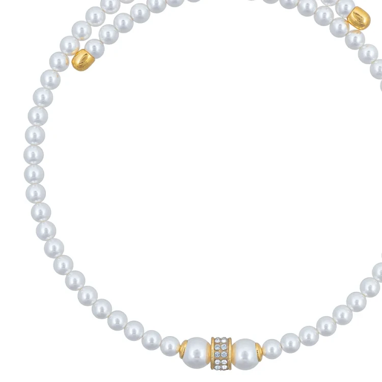 Колье Fiore Luna Cylinder Crystal B2409PE-N02.2 BW/G