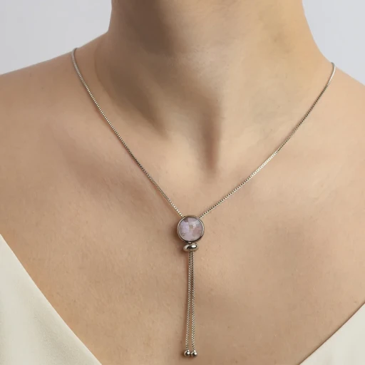 Колье Possebon  quartz rose B1653.9 R/S