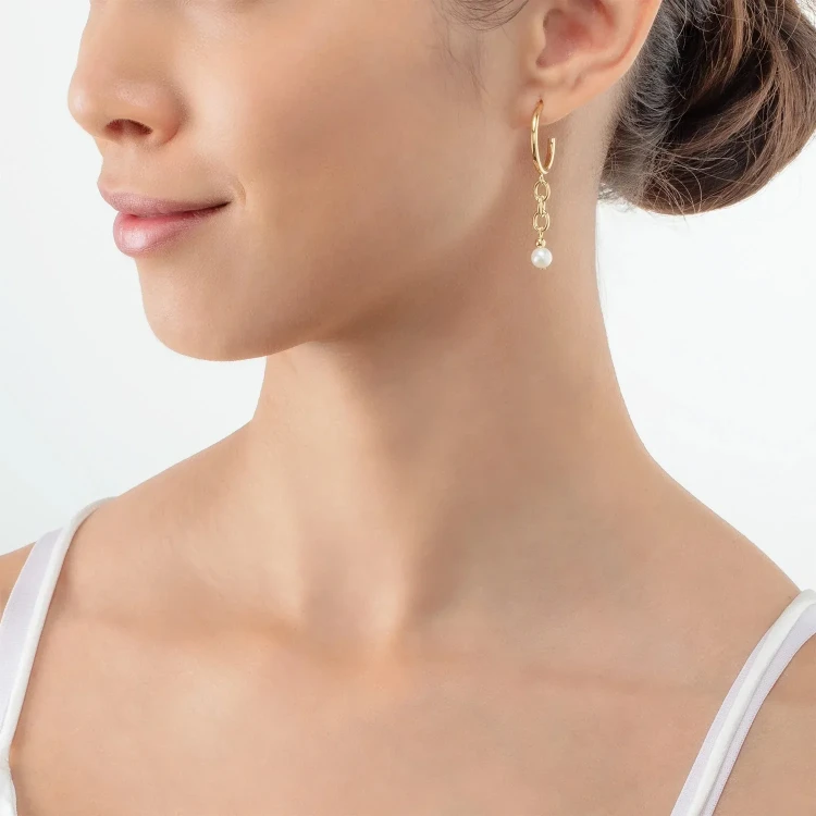 Пусеты COEUR DE LION  White-Gold 1119/21-1416